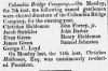 Christian Haldeman re-elected president of Columbia Bridge Company Christian Haldeman re-elected president of Columbia Bridge Company