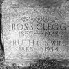 Ross & Ruth Clegg Tombstone (Wood County, WV) Ross & Ruth Clegg Tombstone (Wood County, WV)