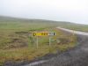 Sign pointing to Hóll Family Farm in Dalasýsla, Iceland